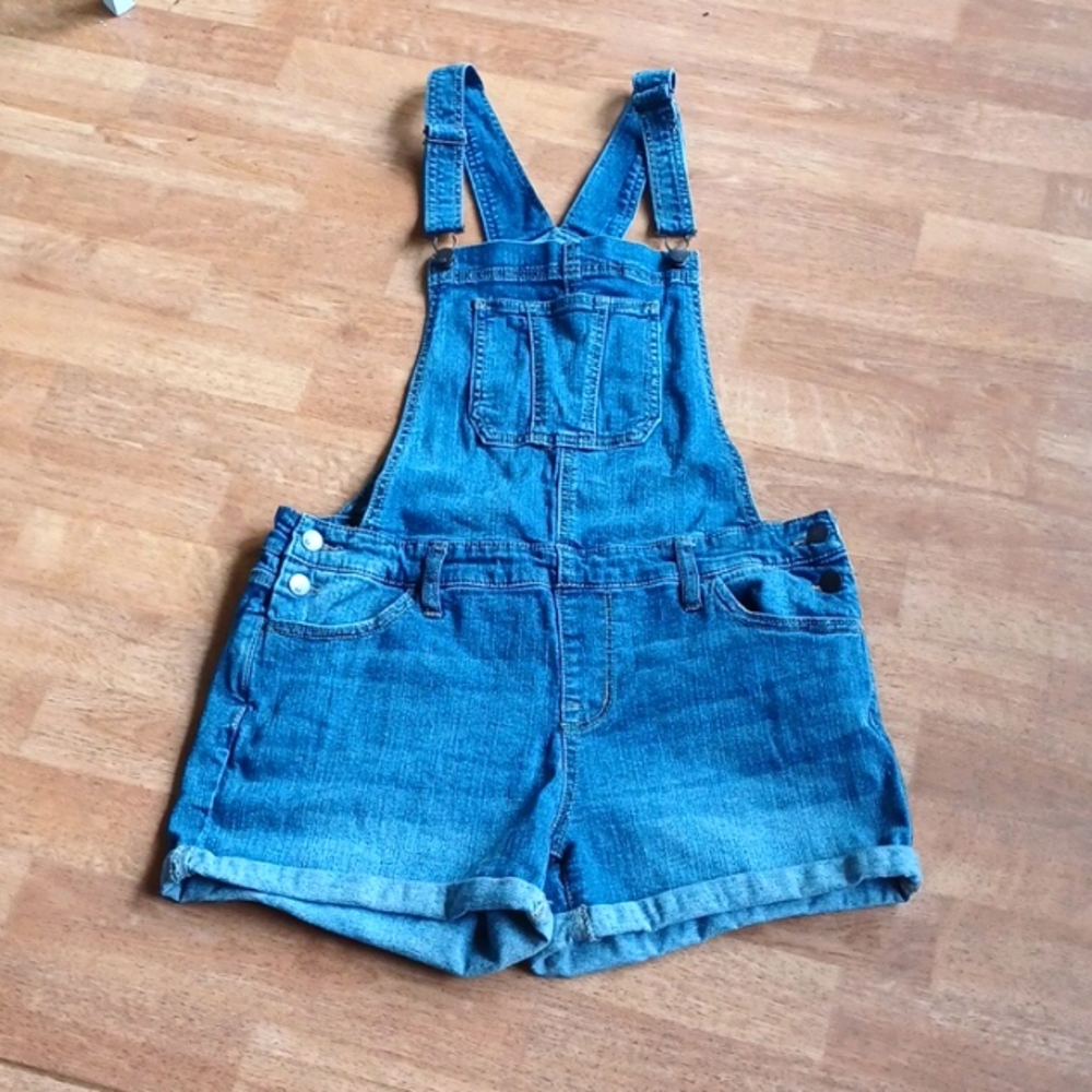 Mossimo denim bibed shorts size medium